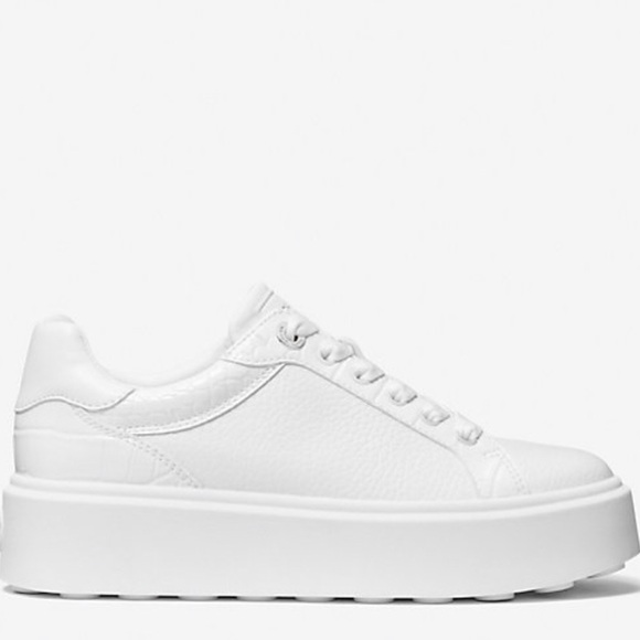 Michael Kors Classic White Lace-Up Sneakers - Picture 9 of 9